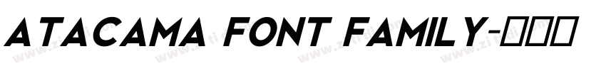 Atacama Font Family字体转换
